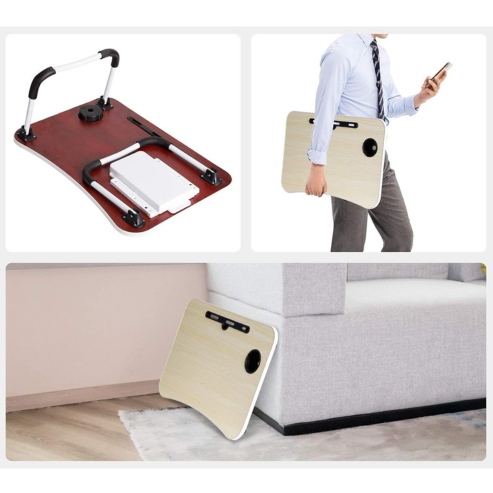 Table pliante multifonction pour ordinateur portable, lit ou canapé – support de lecture, d’écriture ou plateau de petit-déjeuner portable