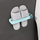 Étagère murale pour pantoufles de salle de bain – support suspendu sans perçage, gain de place, 1 pièce