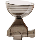 OLECalculator – Petite table simple à bord transparent, élégante et fonctionnelle pour coin de canapé, chambre ou tête de lit