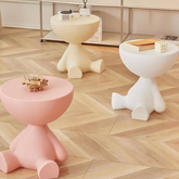Table de bord de canapé légère et luxueuse – petite table basse créative à tête plate, en plastique, pour salon ou meuble d’appoint